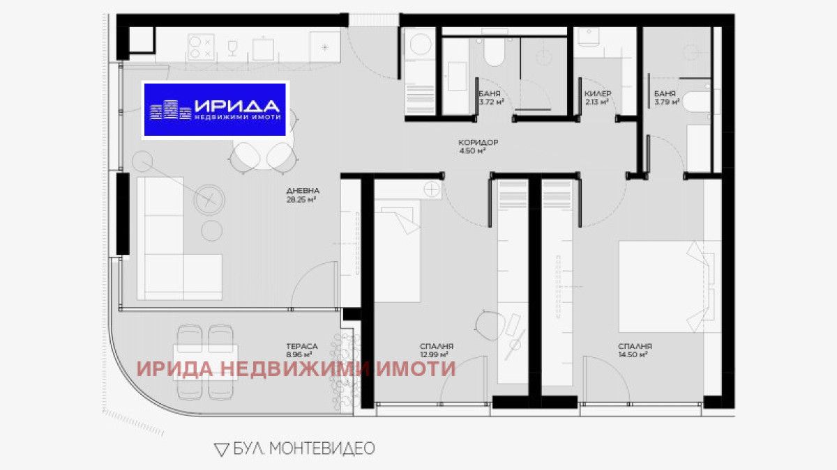 Тристаен апартамент в София, Овча купел - 111 кв.м за 1793 €/кв.м - Снимка #1