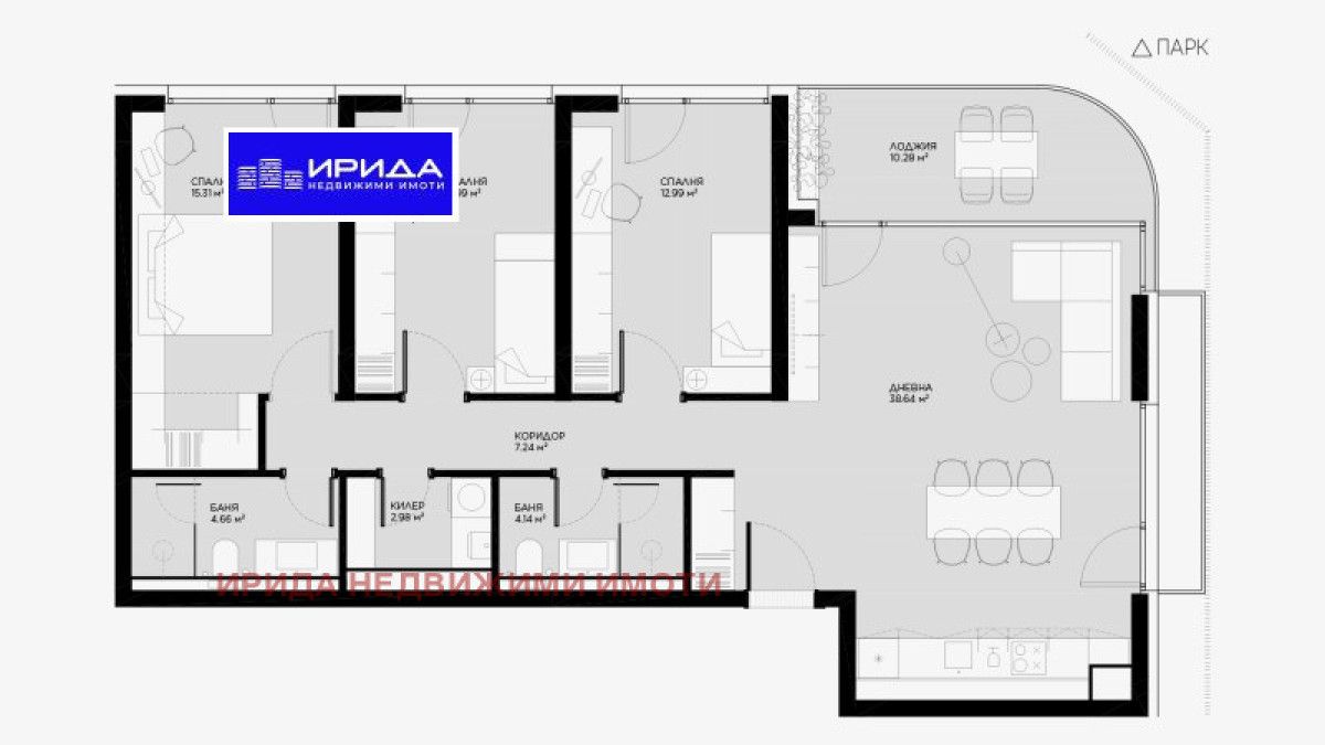 Многостаен апартамент в София, Овча купел - 157 кв.м за 1999 €/кв.м - Снимка #1