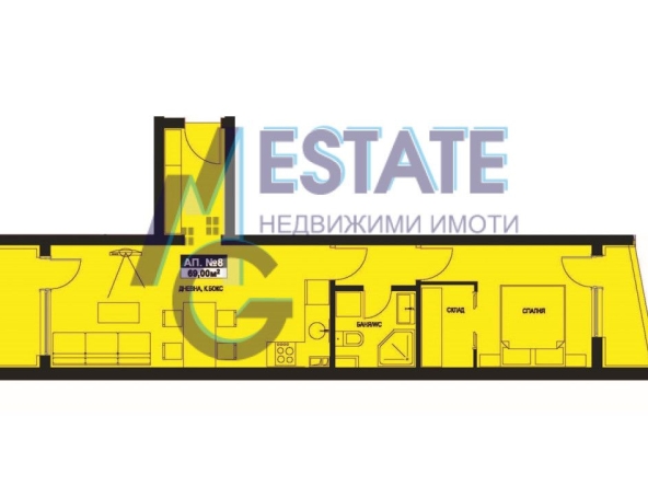 Двустаен апартамент в Поморие - 69 кв.м за 1150 €/кв.м - Снимка #1