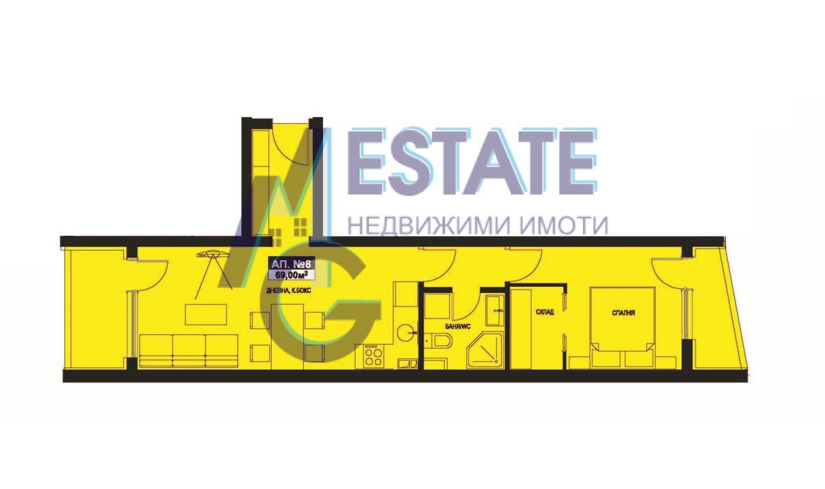 Двустаен апартамент в Поморие - 69 кв.м за 1150 €/кв.м - Снимка #1