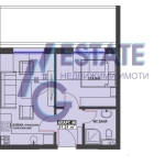 Двустаен апартамент в Бургас, Братя Миладинови - 51 кв.м за 1607 €/кв.м - Снимка #1