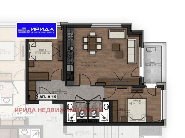 Тристаен апартамент в София, Младост 1 - 106 кв.м за 2201 €/кв.м - Снимка #1