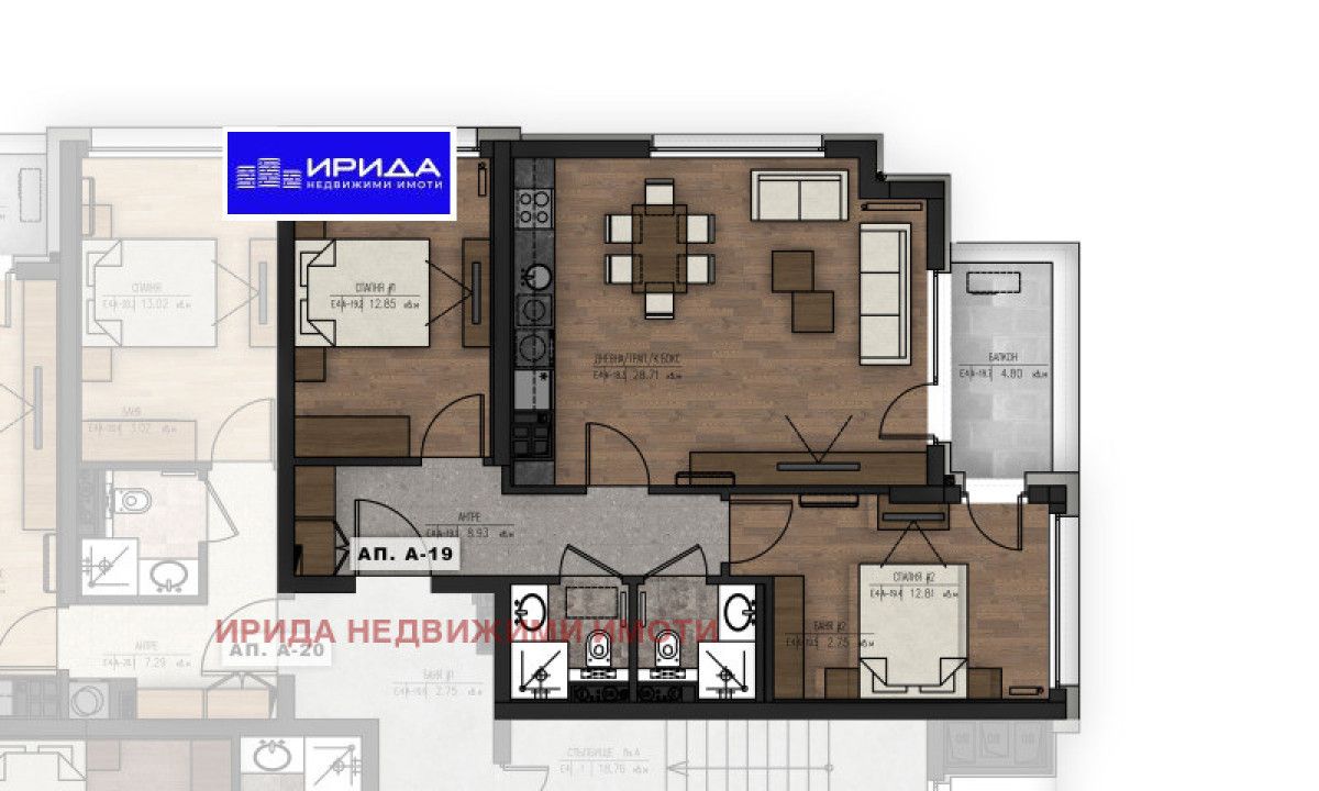 Тристаен апартамент в София, Младост 1 - 106 кв.м за 2201 €/кв.м - Снимка #1