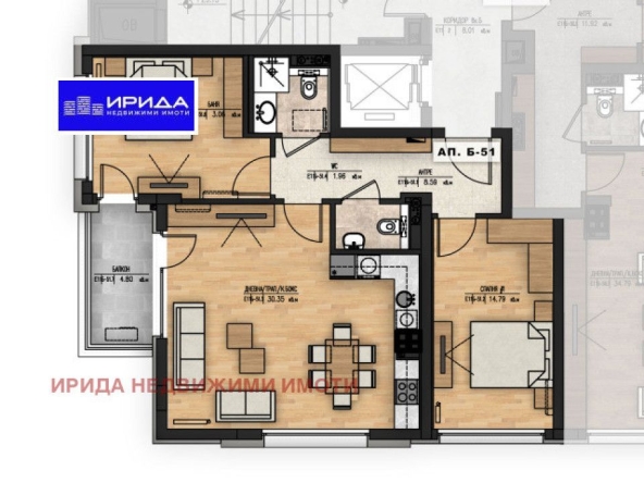 Тристаен апартамент в София, Младост 1 - 110 кв.м за 2512 €/кв.м - Снимка #1