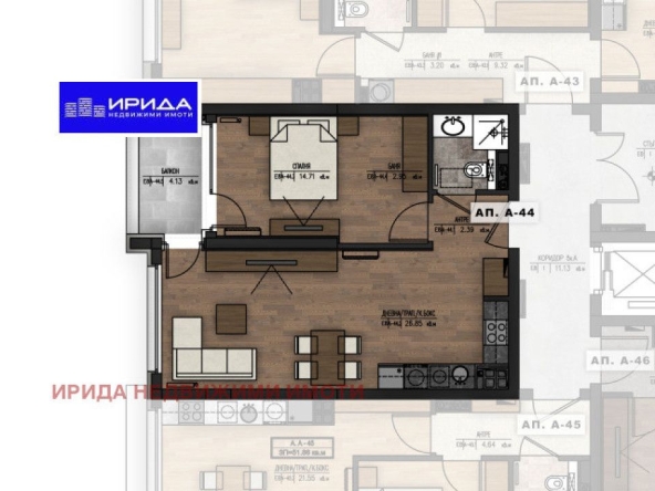 Двустаен апартамент в София, Младост 1 - 72 кв.м за 2459 €/кв.м - Снимка #1