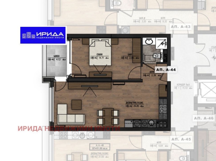 Двустаен апартамент в София, Младост 1 - 72 кв.м за 2459 €/кв.м - Снимка #1