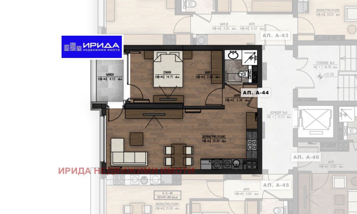 Двустаен апартамент в София, Младост 1 - 72 кв.м за 2459 €/кв.м - Снимка #1