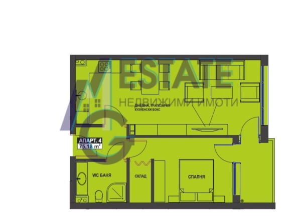 Двустаен апартамент в Бургас, Братя Миладинови - 75 кв.м за 1705 €/кв.м - Снимка #1