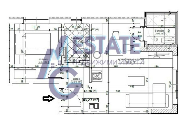 Двустаен апартамент в Китен - 54 кв.м за 1201 €/кв.м - Снимка #1