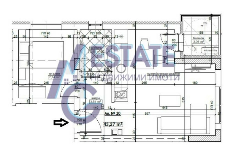 Двустаен апартамент в Китен - 54 кв.м за 1201 €/кв.м - Снимка #1