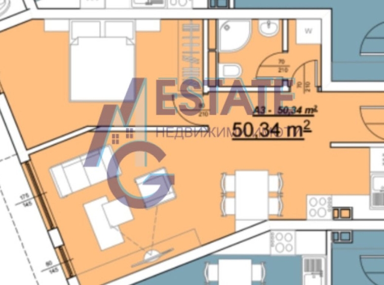 Двустаен апартамент в с. Равда, Област Бургас - 56 кв.м за 949 €/кв.м - Снимка #1