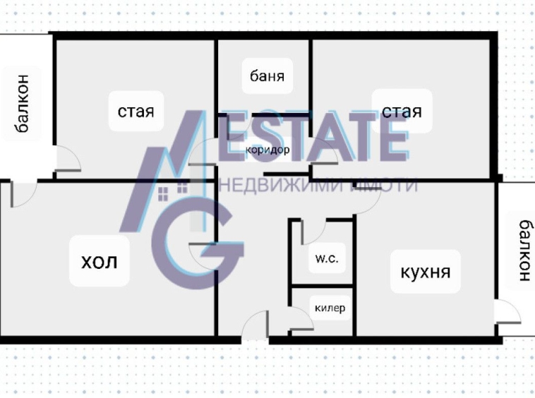 Тристаен апартамент в София, Дружба 1 - 87 кв.м за 1897 €/кв.м - Снимка #1