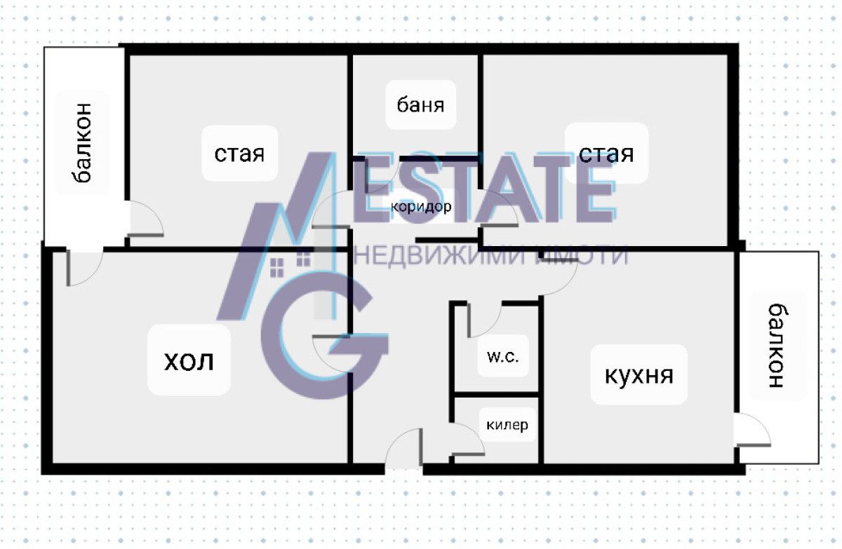 Тристаен апартамент в София, Дружба 1 - 87 кв.м за 1897 €/кв.м - Снимка #1