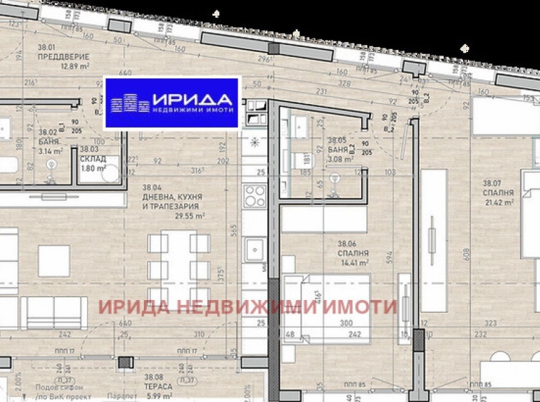 Тристаен апартамент в София, Сухата река - 137 кв.м за 1728 €/кв.м - Снимка #1