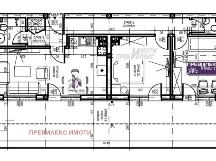 Тристаен апартамент в Пловдив, Въстанически - 127 кв.м за 741 €/кв.м - Снимка #1