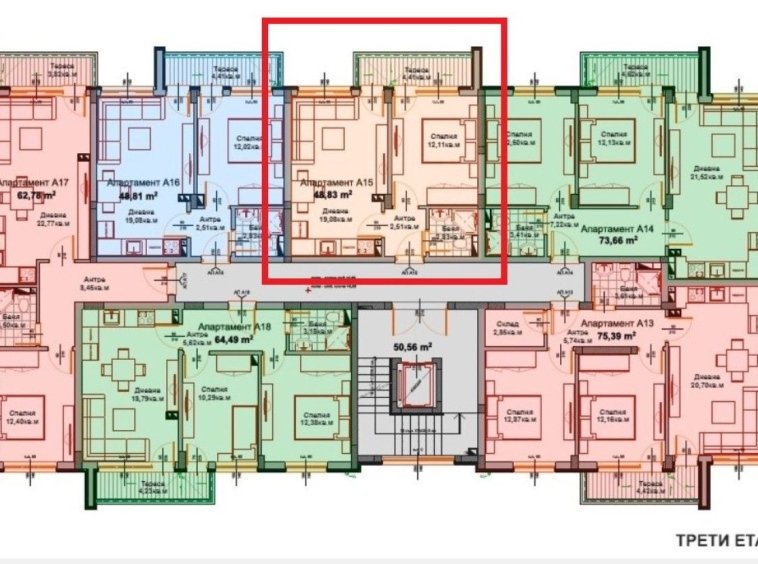 Двустаен апартамент в Айтос - 60 кв.м за 797 €/кв.м - Снимка #1