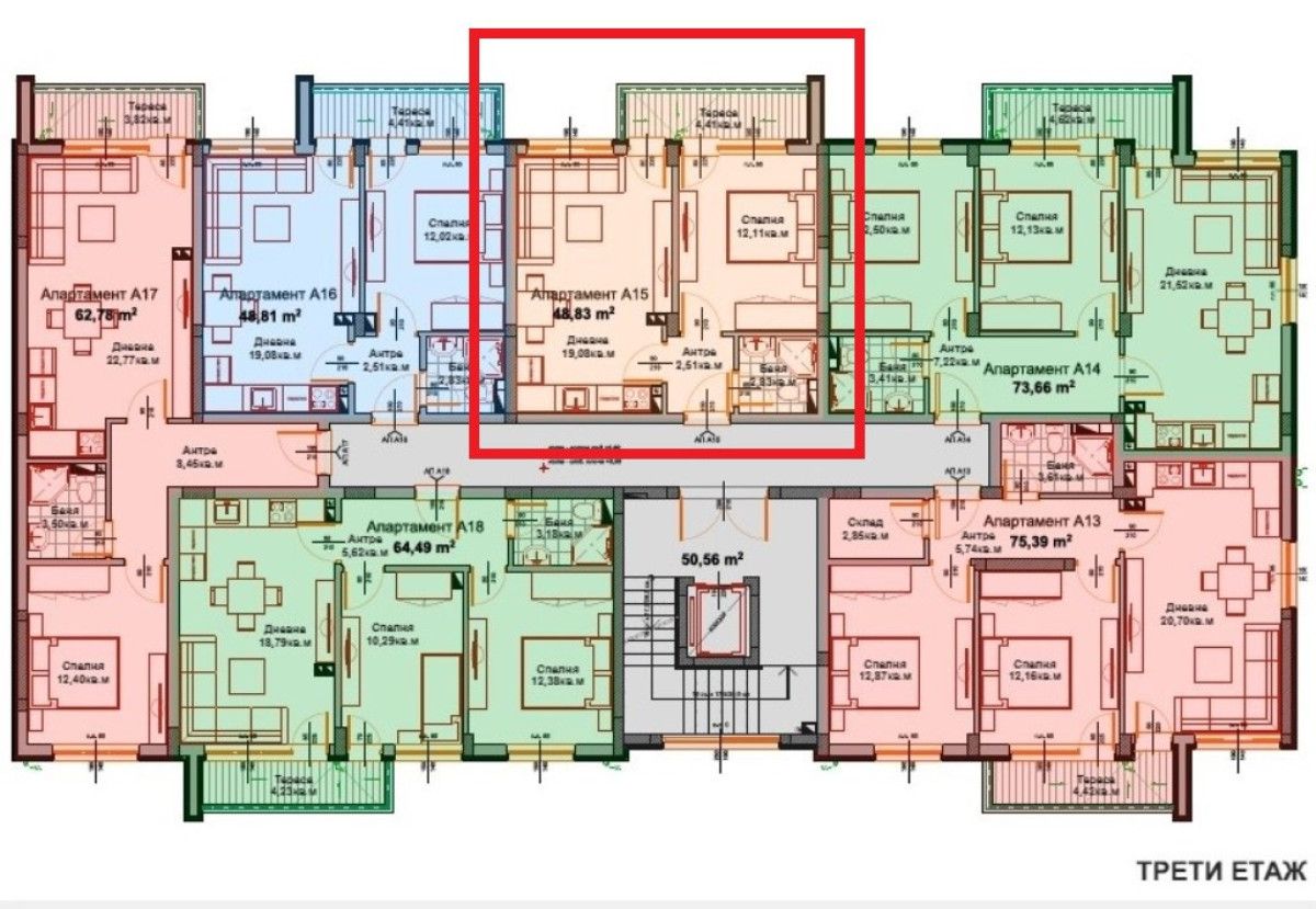 Двустаен апартамент в Айтос - 60 кв.м за 797 €/кв.м - Снимка #1