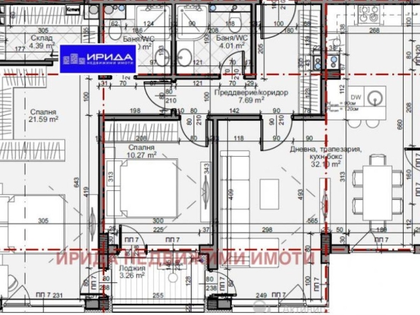 Тристаен апартамент в София, Младост 4 - 122 кв.м за 1903 €/кв.м - Снимка #1