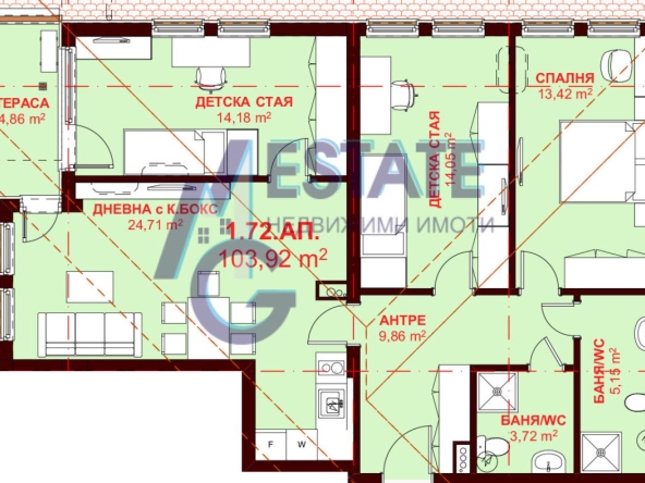 Многостаен апартамент в Свети Влас - 132 кв.м за 824 €/кв.м - Снимка #1