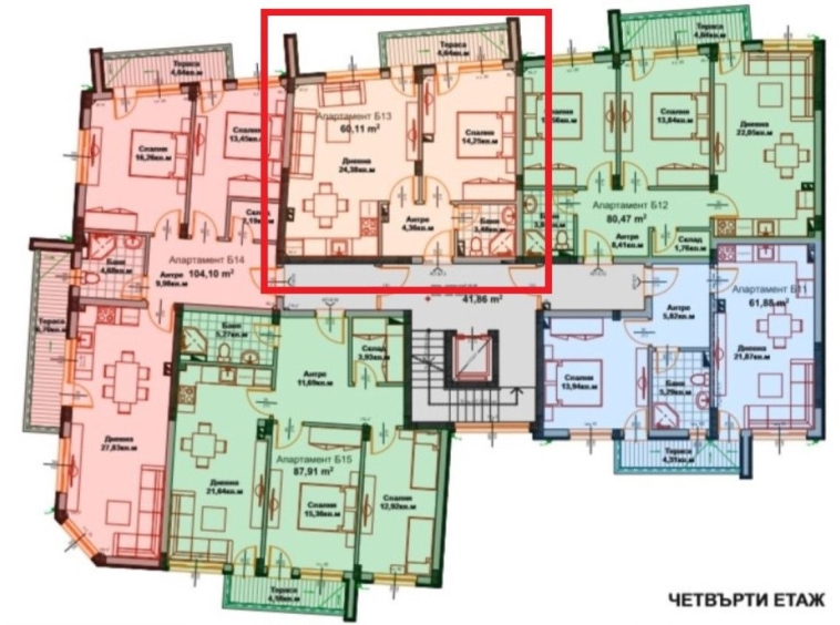 Двустаен апартамент в Айтос - 71 кв.м за 484 €/кв.м - Снимка #1