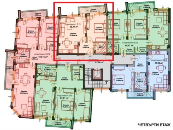 Двустаен апартамент в Айтос - 71 кв.м за 789 €/кв.м - Снимка #1
