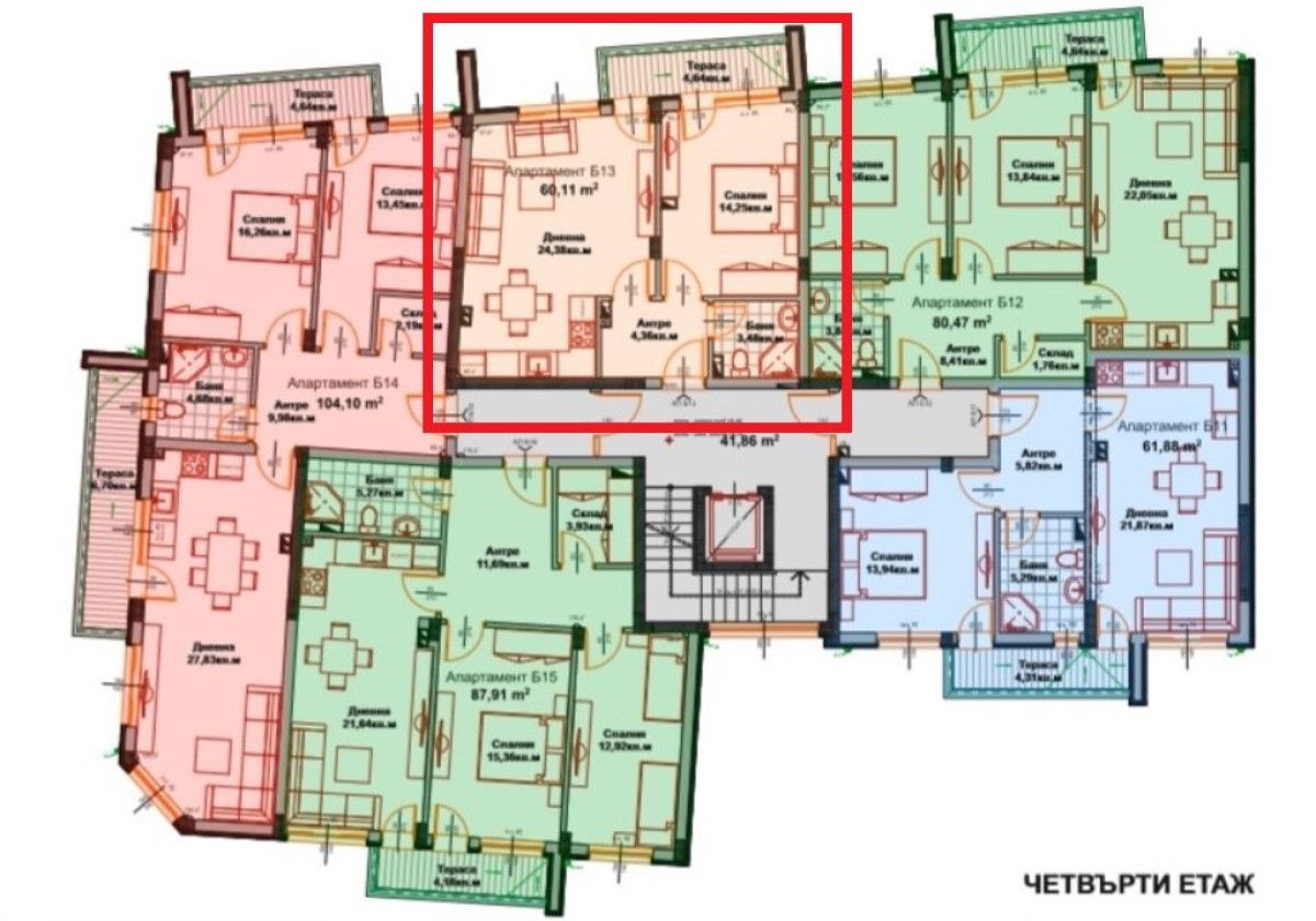 Двустаен апартамент в Айтос - 71 кв.м за 484 €/кв.м - Снимка #1