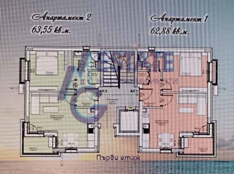 Двустаен апартамент в Царево - 63 кв.м за 1498 €/кв.м - Снимка #1