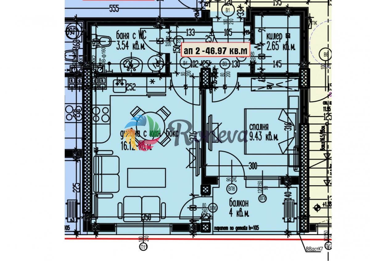 Двустаен апартамент в Варна, Аспарухово - 52 кв.м за 622 €/кв.м - Снимка #1