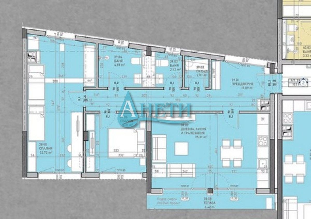 Тристаен апартамент в София, Сухата река - 133 кв.м за 1746 €/кв.м - Снимка #1