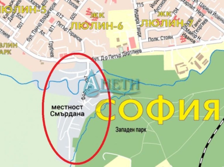 Парцел в София, Западен парк - 659 кв.м за 182 €/кв.м - Снимка #1