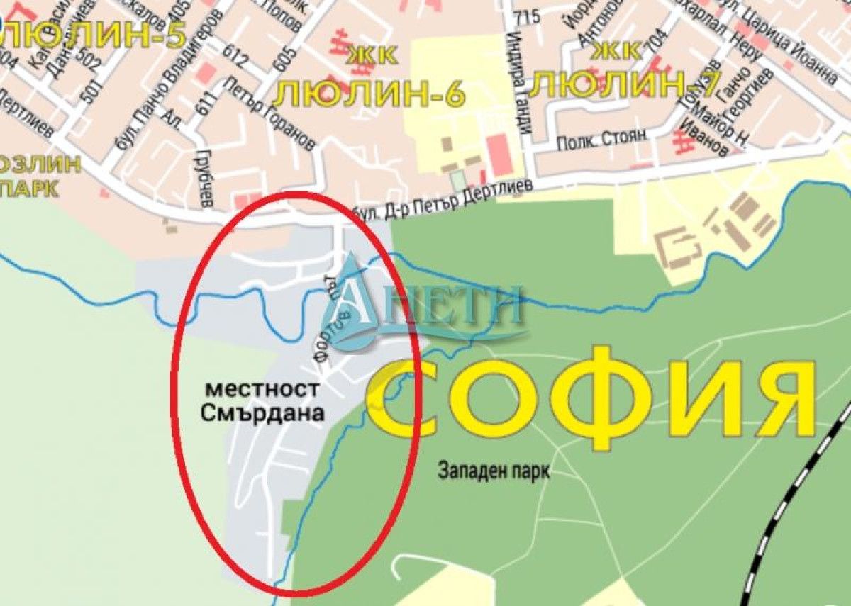 Парцел в София, Западен парк - 659 кв.м за 182 €/кв.м - Снимка #1
