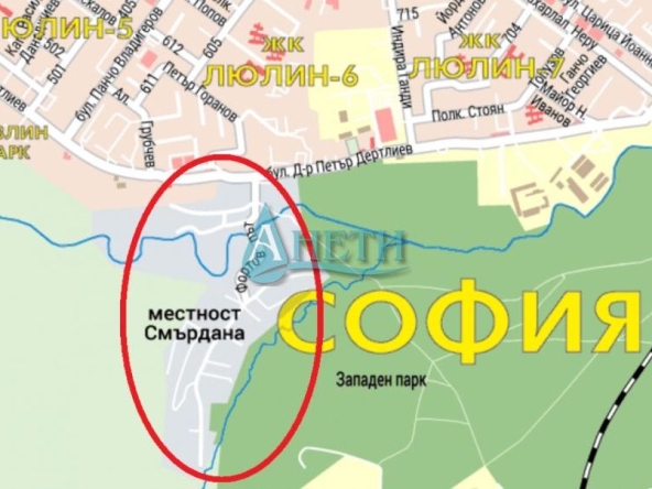 Парцел в София, Западен парк - 659 кв.м за 93 €/кв.м - Снимка #1
