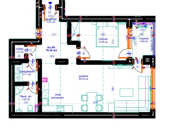 Двустаен апартамент в Бургас, Меден рудник - зона Д - 94 кв.м за 408 €/кв.м - Снимка #1
