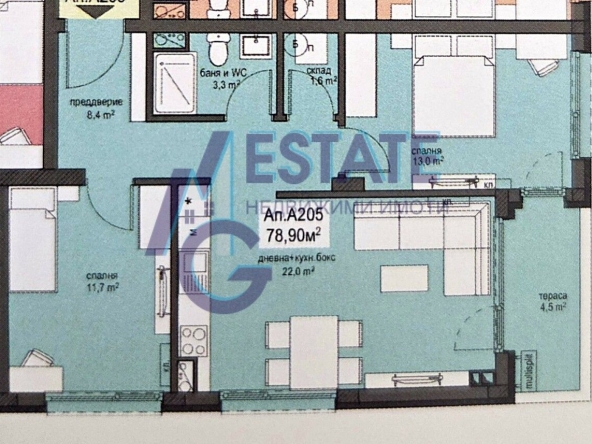Тристаен апартамент в Бургас, Братя Миладинови - 93 кв.м за 864 €/кв.м - Снимка #1