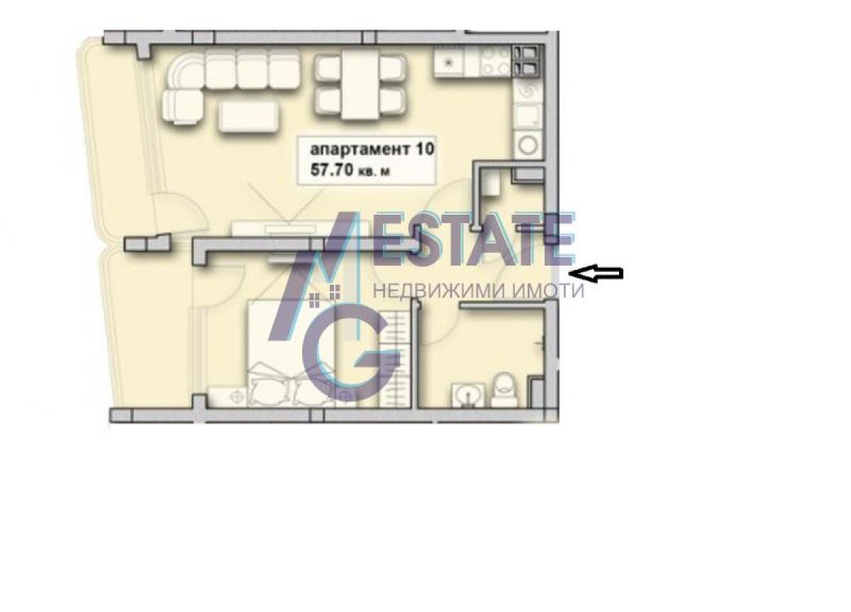 Двустаен апартамент в Созопол - 66 кв.м за 887 €/кв.м - Снимка #1