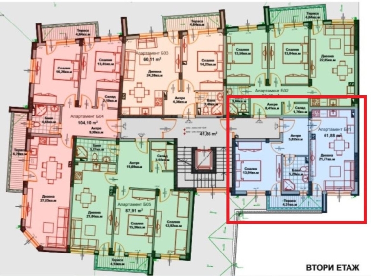Двустаен апартамент в Айтос - 74 кв.м за 484 €/кв.м - Снимка #1