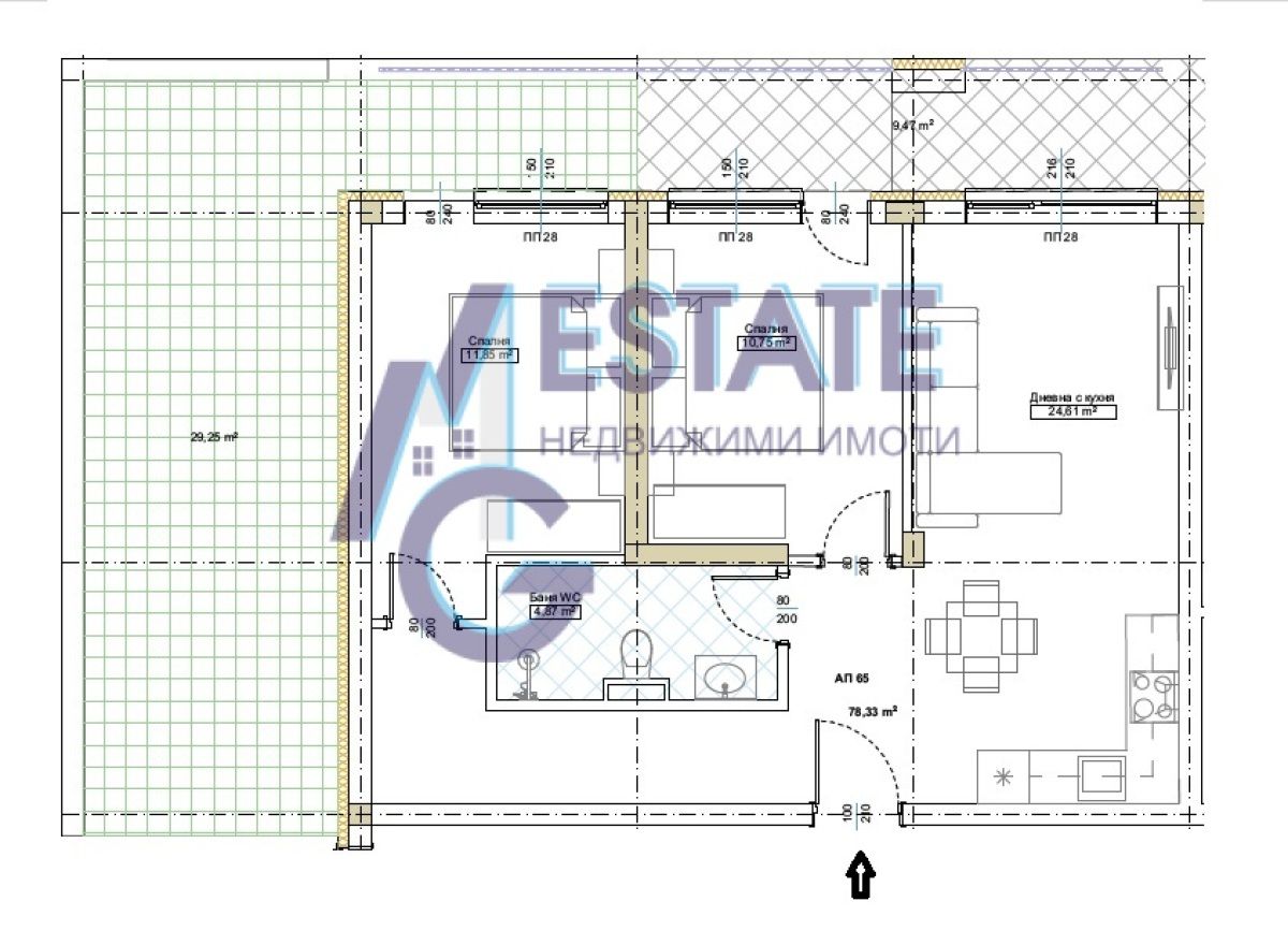 Тристаен апартамент в Китен - 125 кв.м за 1216 €/кв.м - Снимка #1