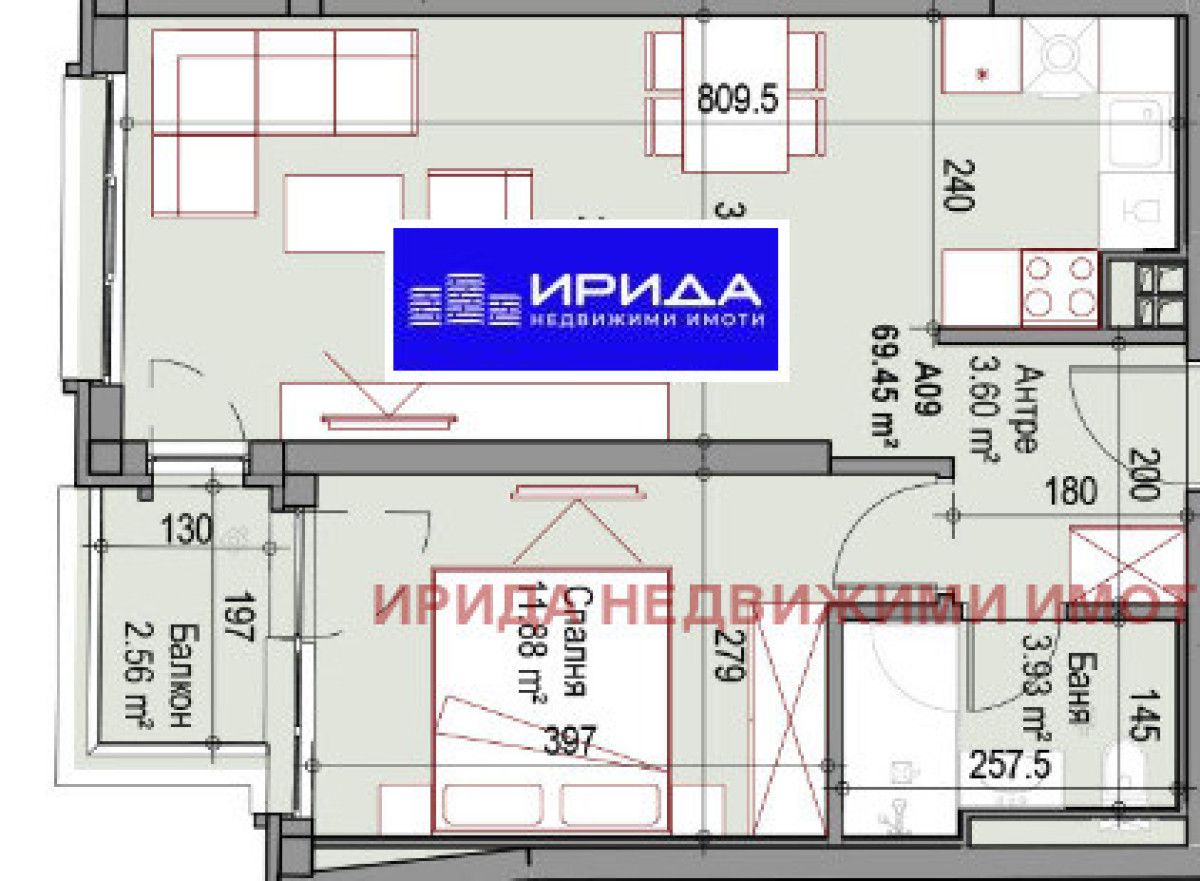 Двустаен апартамент в София, Подуяне - 70 кв.м за 1905 €/кв.м - Снимка #1