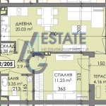 Двустаен апартамент в Бургас, Меден рудник - зона В - 58 кв.м за 837 €/кв.м - Снимка #1