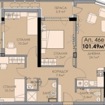 Многостаен апартамент в Бургас, Меден рудник - зона В - 120 кв.м за 980 €/кв.м - Снимка #1
