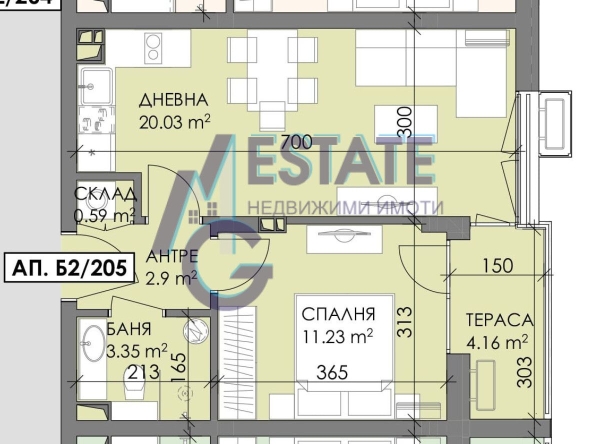 Двустаен апартамент в Бургас, Меден рудник - зона В - 58 кв.м за 837 €/кв.м - Снимка #1