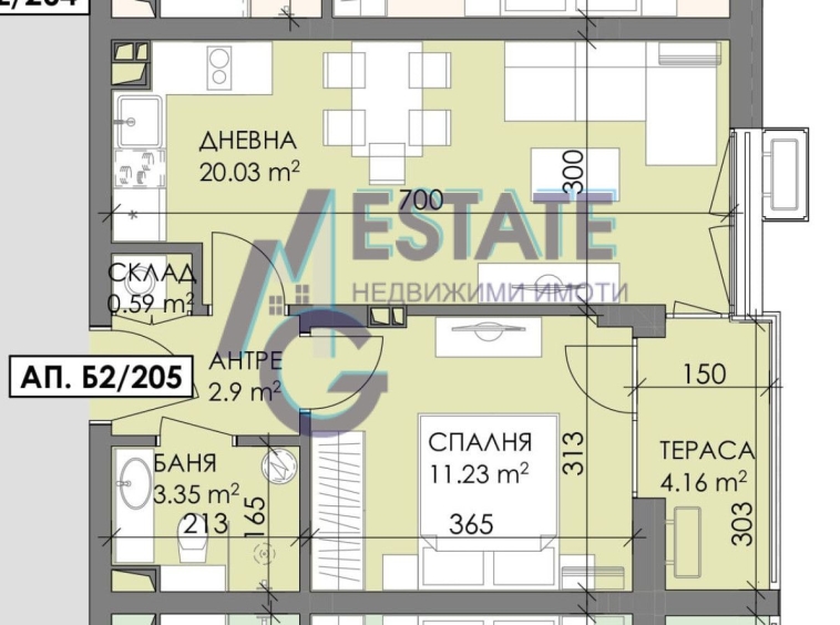 Двустаен апартамент в Бургас, Меден рудник - зона В - 58 кв.м за 837 €/кв.м - Снимка #1