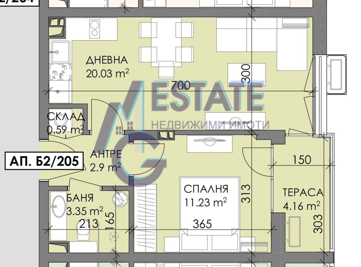 Двустаен апартамент в Бургас, Меден рудник - зона В - 58 кв.м за 837 €/кв.м - Снимка #1