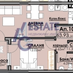 Двустаен апартамент в Бургас, Славейков - 64 кв.м за 708 €/кв.м - Снимка #1