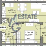 Двустаен апартамент в Бургас, Меден рудник - зона В - 58 кв.м за 1087 €/кв.м - Снимка #1