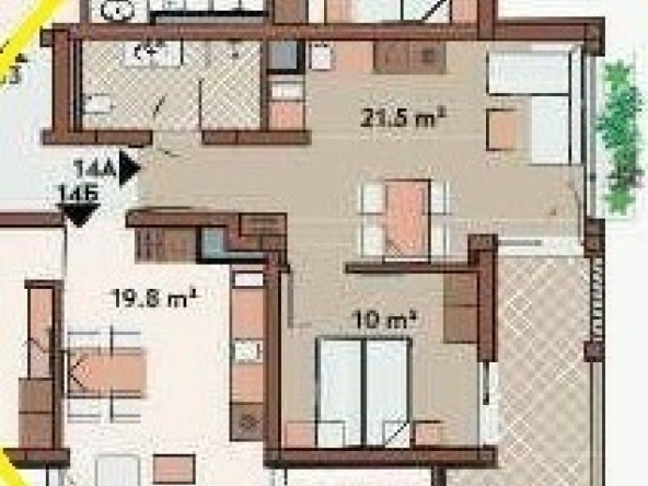 Двустаен апартамент в Созопол - 65 кв.м за 1900 €/кв.м - Снимка #1