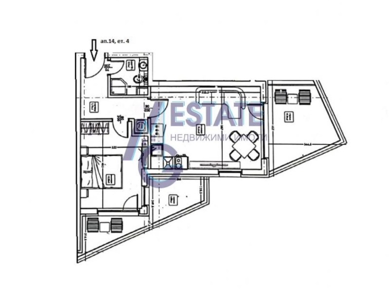 Двустаен апартамент в Царево - 80 кв.м за 1504 €/кв.м - Снимка #1