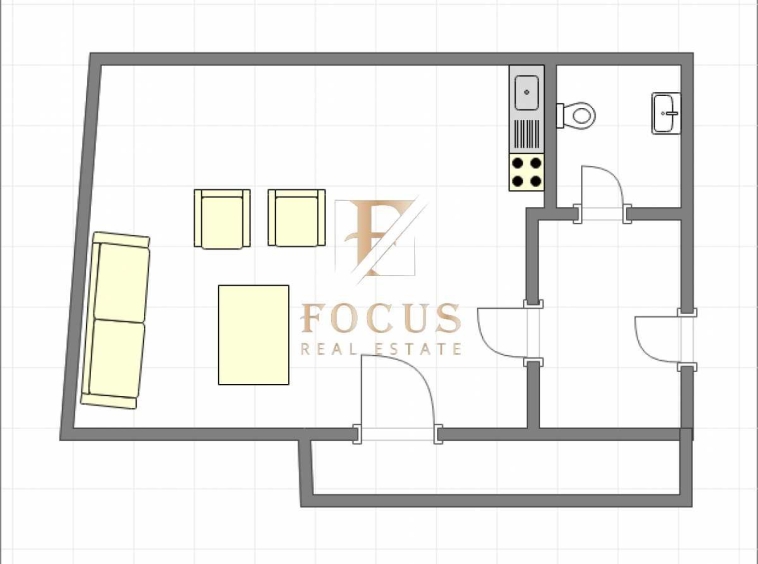 Едностаен апартамент в Пловдив, Кючук Париж - 42 кв.м за 881 €/кв.м - Снимка #1