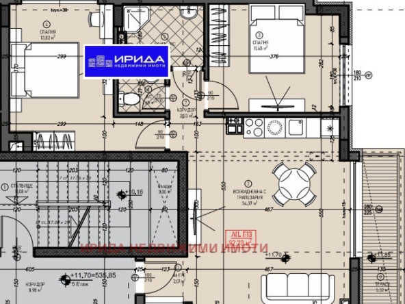 Тристаен апартамент в София, Левски В - 93 кв.м за 1645 €/кв.м - Снимка #1