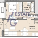 Двустаен апартамент в Бургас, Меден рудник - зона В - 63 кв.м за 1143 €/кв.м - Снимка #1